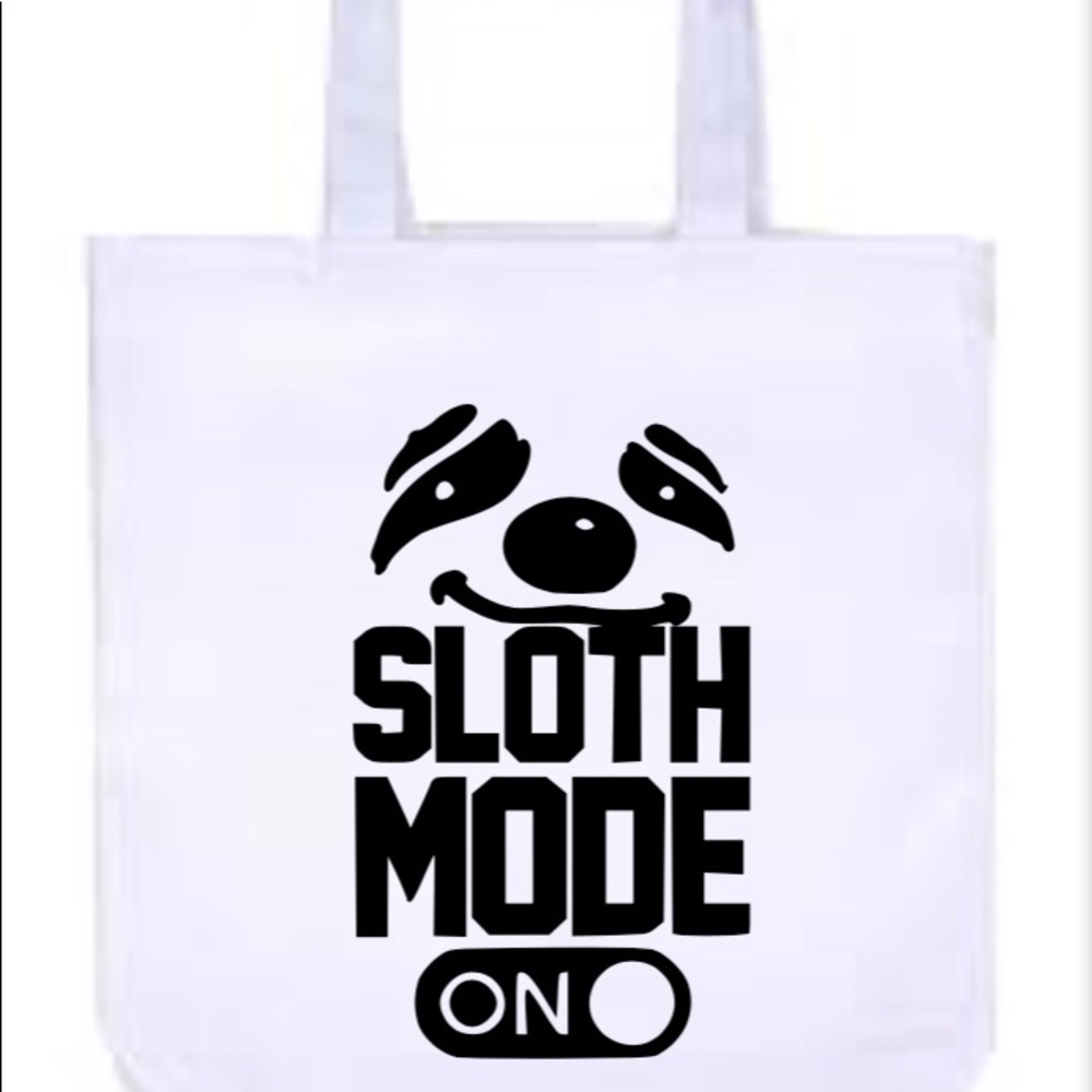 Sloth tote bag cute